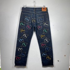 Evisu Jeans Mens W36 Blue
