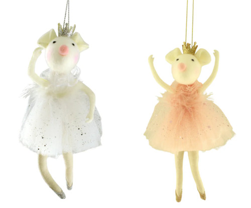 Sparkly fabric ballerina mouse - fabric,