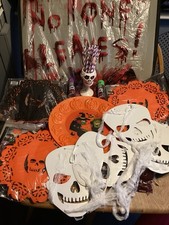 Halloween Party Items Joblot Place Mats Goblet Straws And More