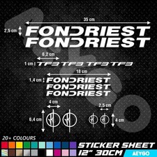 FONDRIEST Vinyl Decal Stickers