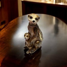 Meerkat & Baby Trinket Box