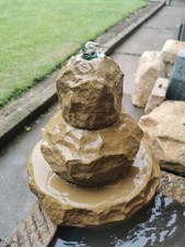 Natural  Real Sandstone Small Tiered Water Feature Stones only 