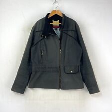 Welligogs Tina Wax Jacket Womens 12 Grey Waxed Short Outdoor Country Equestrian