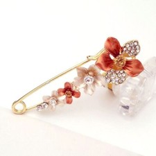 Women Girls Flower Coat Broach Butterfly Sweater Brooch Wedding Pins