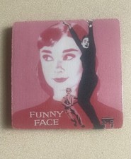 Audrey Hepburn Funny Face Cushioned Drink Coaster