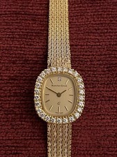 Rare gold and diamond Bueche Girod vintage dress watch