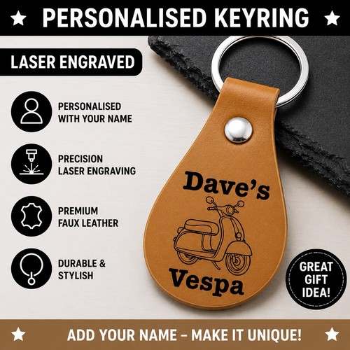 Personalised vespa scooter
