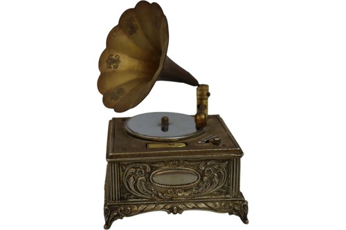 Vintage miniature phonograph - vintage,