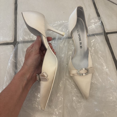 Italian bridal shoes kitten - italian,