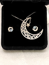 Vintage Silver Moon Crystal