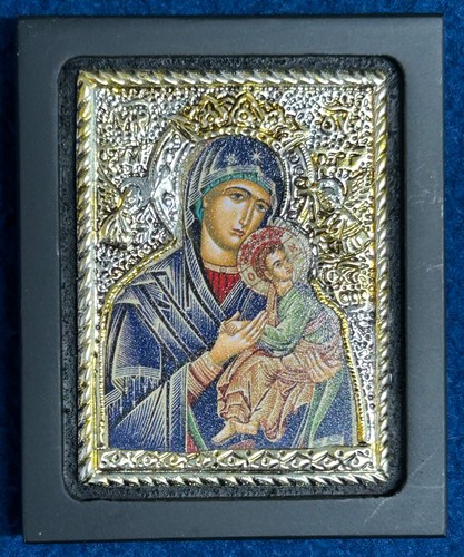 Silver 925 icon virgin mary - icon,