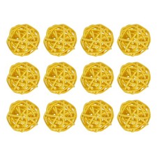 12 Pcs Wicker Rattan Balls