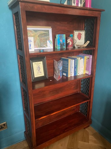 Wooden bookcase wide 12 - wooden,