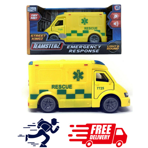 Teamsterz ambulance toy - ambulance, lights