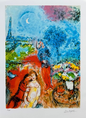 Marc chagall eiffel tower - chagall,