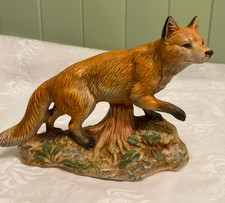 Very Attractive Red Fox (Vulpes Fulva) Vintage Ceramic Ornament