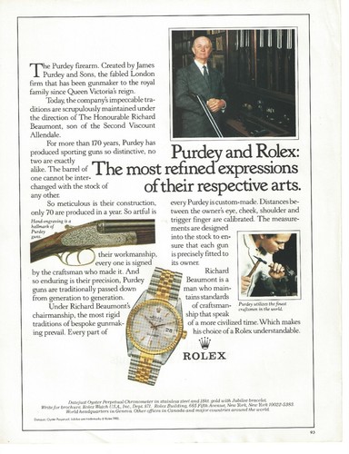 Rolex magazine gents - magazine, ad