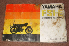 YAMAHA FS1-E - OWNER'S MANUAL  1974 - ORIGINAL YAMAHA ITEM