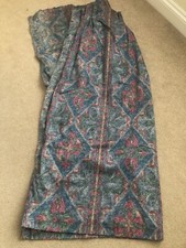 Pair of French pleat lined curtains 48 Wide By 52 Inch Drop Custom Made