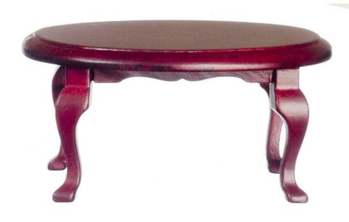 Dolls house mahogany oval - mahogany,