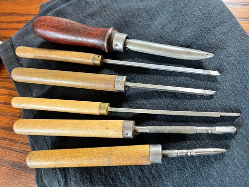 Vintage lot gravers lathe - lot,