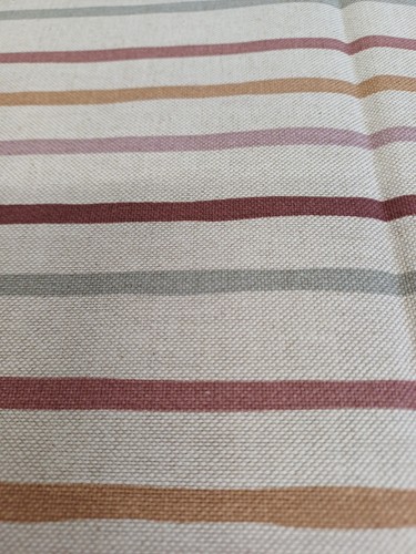 Linen look pastel striped - look,