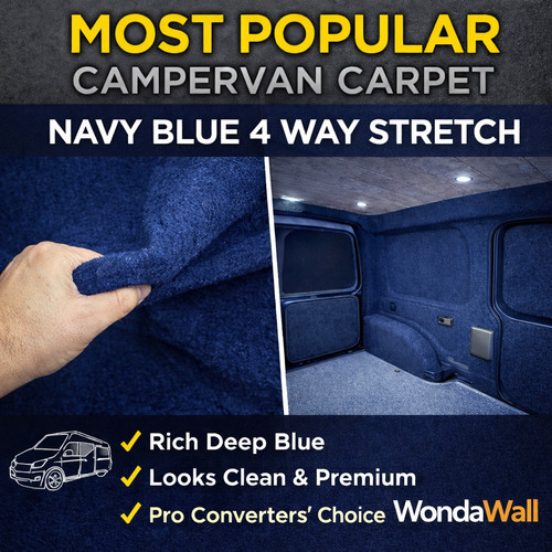 Navy blue way stretch - blue, 4
