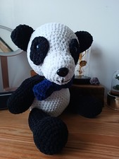 Hand knitted Panda bear