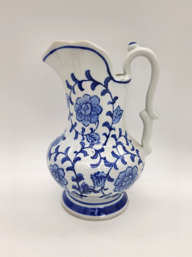 Vintage floral blue - vintage, white