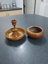 Jerusalem Olive Wood Candle