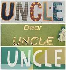 Uncle birthday card , various
