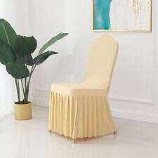 Cream/Black/White  spandex chair cover FOR HIRE ONLY  Stretch Wedding Party