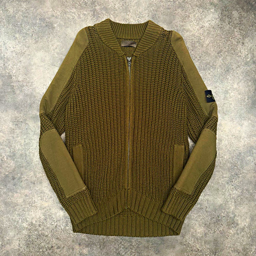 Stone island men green knit - island,