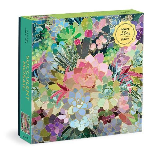 Succulent mosaic 500 piece - succulent,