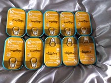 10 Tins Of Kingfisher's Sardines in sunflower oil 10 Tins x 120g=1.2kg. Free P&P