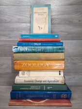Vintage Economics Mathematics Law Biology Books Job Lot Bundle Props 
