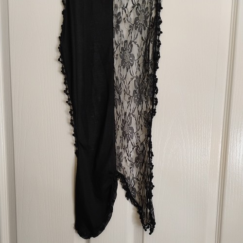 New black long scarf boho - new,