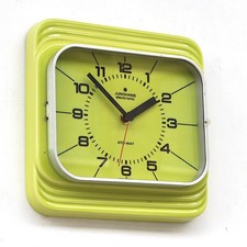 1970s ceramic West German JUNGHANS Vintage Wall Clock Midcentury Retro Kitsch