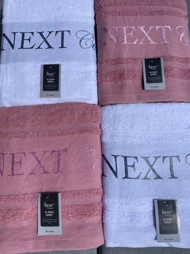 Next 4pc bath - sheets, 90