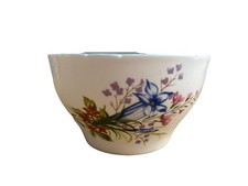 VINTAGE SHELLEY WILD FLOWERS BONE CHINA SUGAR BOWL  13668. ART DECO. ENGLAND