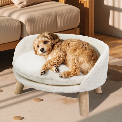 Luxury raised pet bed round - raised,
