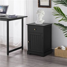 Black Bedside Table with