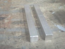 QTY 2  ALUMINIUM SQUARE BAR