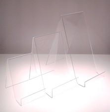 Book Display Plate Stand Clear Acrylic Perspex® Small Medium Large Displays