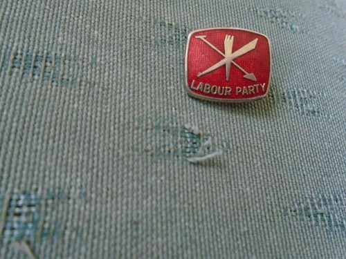 Vintage labour party enamel - party,