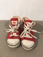 Lee Cooper Boys Shoes Trainers Laced High Tops Kids Size C7 Euro Size 24