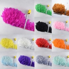 1 Meter Fluffy Turkey Feather Trimmings Trim Fringe Cloth Clothing  Costume
