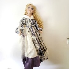 Knightsbridge Collection Porcelain Doll – 55cm / 22” – Blonde Hair, Blue Eyes