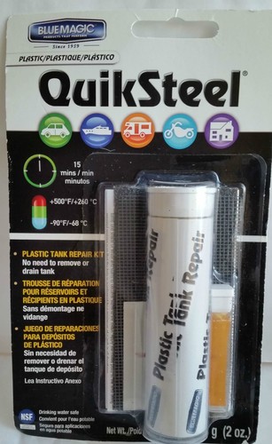 Quiksteel plastic tank repair - plastic,