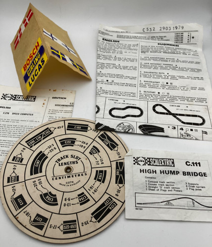 Scalextric vintage ephemera - scalextric,